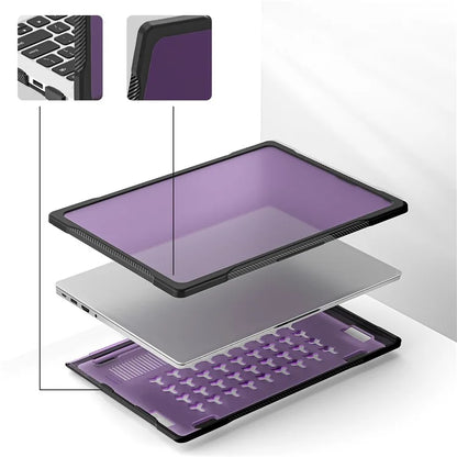 Sailor Series for Huawei MateBook D14 (2023) Case PC+TPU Anti-Cracking Protective Cover Purple