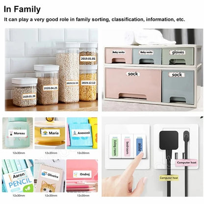 NIIMBOT D11 Portable Mini Label Printer Bluetooth Thermal Printer Inkless Printing Machine, EU Plug