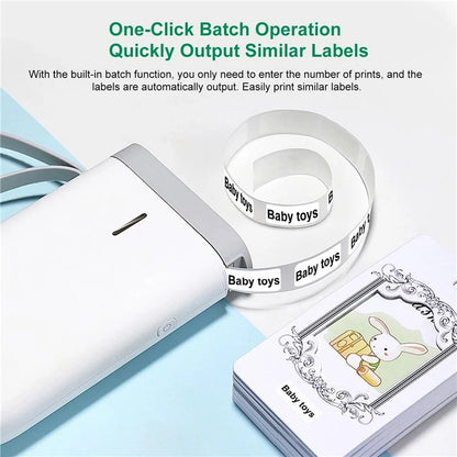 NIIMBOT D11 Portable Mini Label Printer Bluetooth Thermal Printer Inkless Printing Machine, EU Plug