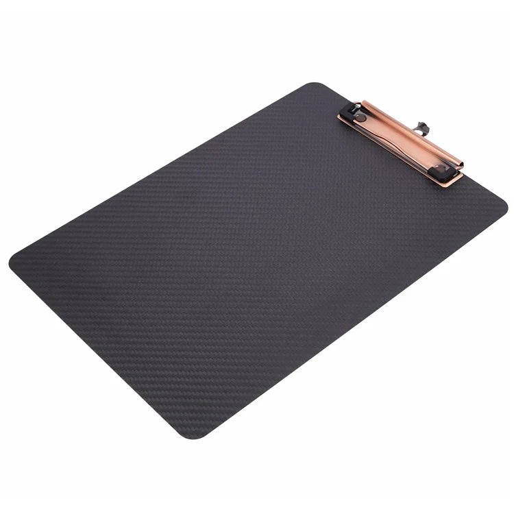 A4 220x315mm Aramid Fiber Clipboard Black Paper Clip Holder Writing Board Document Holder