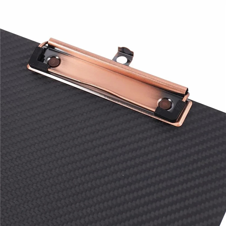 A4 220x315mm Aramid Fiber Clipboard Black Paper Clip Holder Writing Board Document Holder