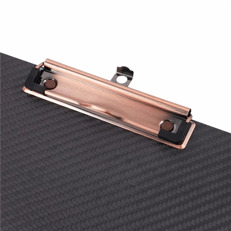 A4 220x315mm Aramid Fiber Clipboard Black Paper Clip Holder Writing Board Document Holder