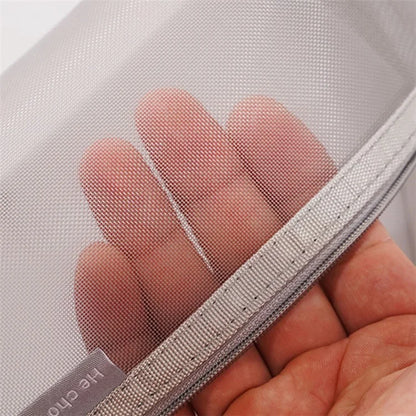 HE CHOOSES D047 Nylon Mesh Pencil Bag Student Triangular Stationery Storage Bag