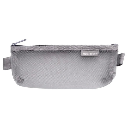 HE CHOOSES D034 Nylon Mesh Pencil Storage Bag Student Stationery Bag