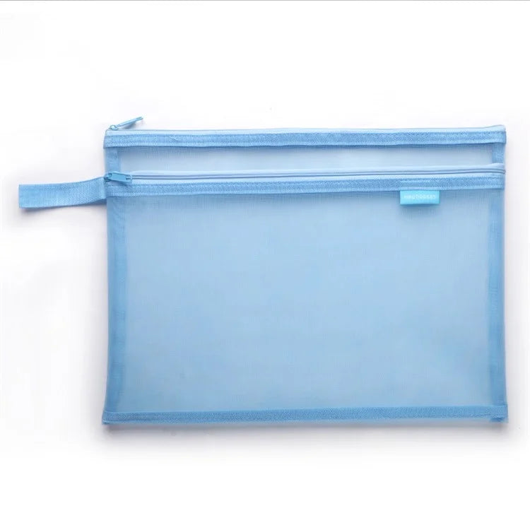 HE CHOOSES D045 A4 File Bag Nylon Document Stationery Zipper Storage Pouch