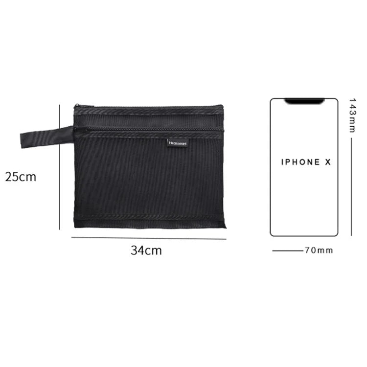 HE CHOOSES D045 A4 File Bag Nylon Document Stationery Zipper Storage Pouch