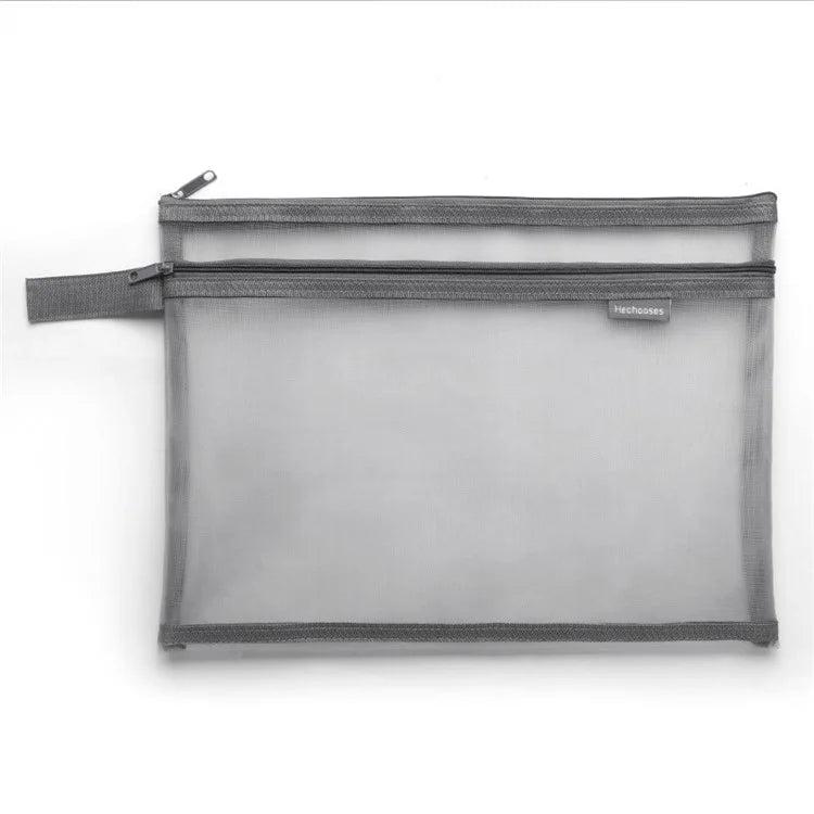 HE CHOOSES D045 A4 File Bag Nylon Document Stationery Zipper Storage Pouch