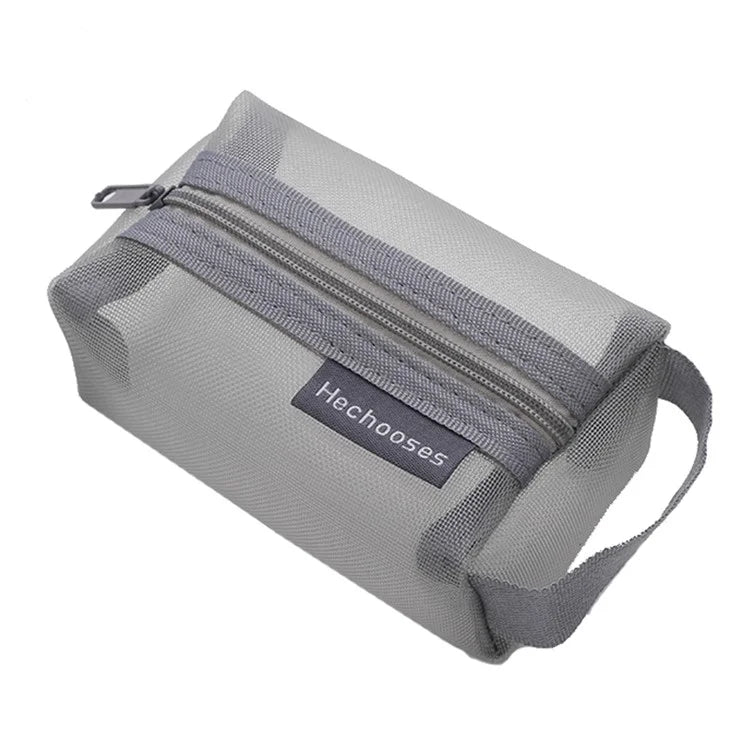 HE CHOOSES D050 Three-Dimensional Square Mesh Coin Purse Storage Bag, Size S