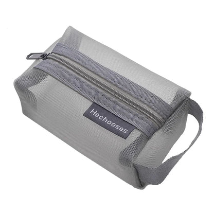 HE CHOOSES D050 Three-Dimensional Square Mesh Coin Purse Storage Bag, Size S