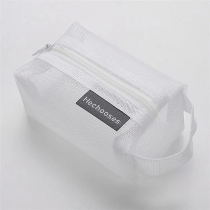 HE CHOOSES D050 Three-Dimensional Square Mesh Coin Purse Storage Bag, Size S