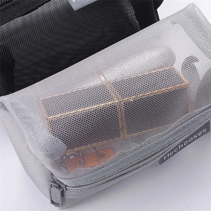 HE CHOOSES D050 Three-Dimensional Square Mesh Coin Purse Storage Bag, Size S
