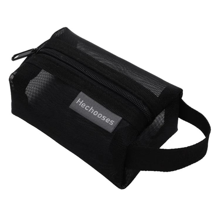 HE CHOOSES D050 Three-Dimensional Square Mesh Coin Purse Storage Bag, Size S