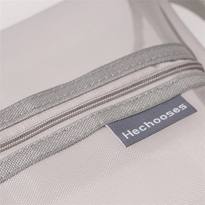 HE CHOOSES D053 Three-Dimensional Square Mesh Storage Bag Pencil Case, Size XL