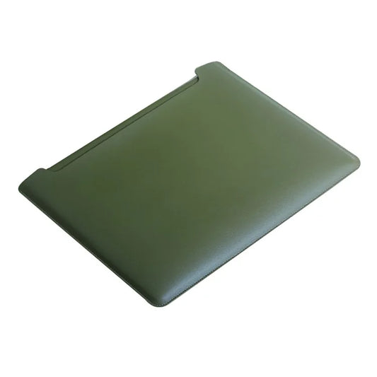 13-inch Ultra-thin Laptop Bag Non-magnet PU Leather Horizontal Carrying Pouch