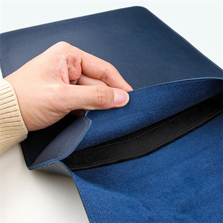 13-inch PU Leather Laptop Bag with Adjustable Stand Notebook Sleeve