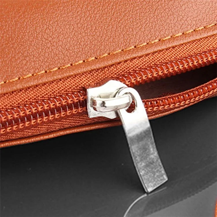 PU Leather Storage Bag Electronic Accessory Organizer with Hand Strap