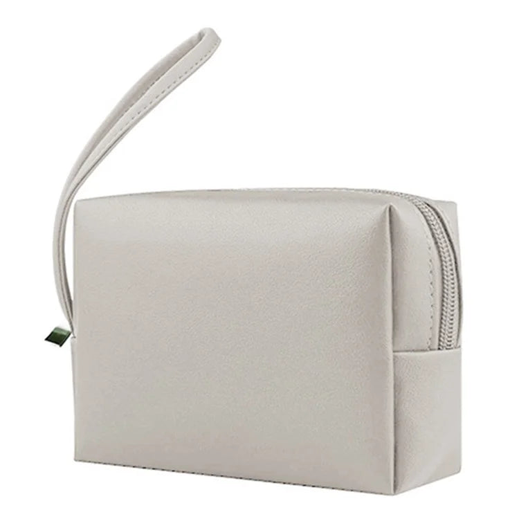 PU Leather Storage Bag Electronic Accessory Organizer with Hand Strap