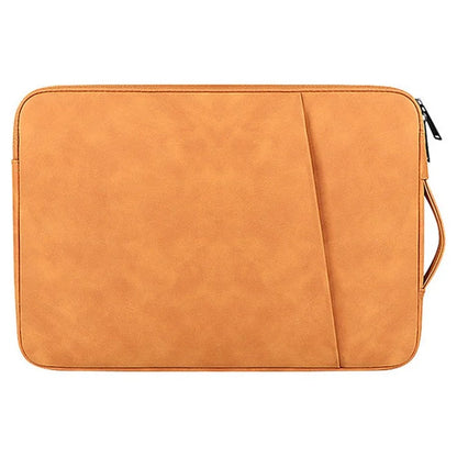 ND03S 14.1-15.4 Inch PU Leather Laptop Bag Shockproof Notebook Handbag