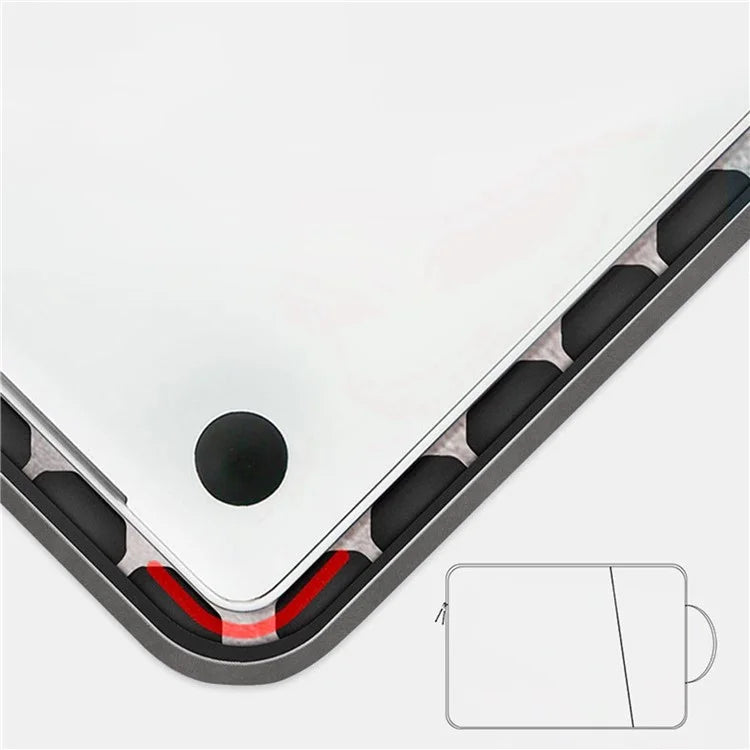 ND03S 14.1-15.4 Inch PU Leather Laptop Bag Shockproof Notebook Handbag