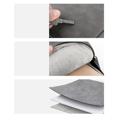 ND03S 14.1-15.4 Inch PU Leather Laptop Bag Shockproof Notebook Handbag