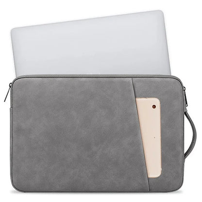 ND03S 14.1-15.4 Inch PU Leather Laptop Bag Shockproof Notebook Handbag