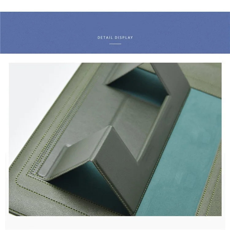 Laptop Sleeve Waterproof Computer Carrying Case with Foldable Stand and Mouse Pad