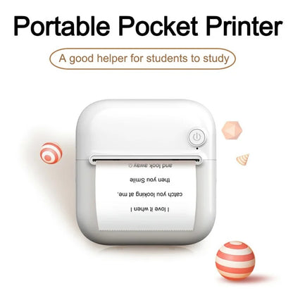 A33 Mini Inkless Bluetooth 5.1 Photo Printer Portable Wireless Office Memo Printer