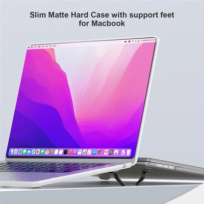 BENWIS MP-SMS For MacBook Air 13 inch (2022) A2681 Case Ultra-Thin Matte Hard Case with Kickstand