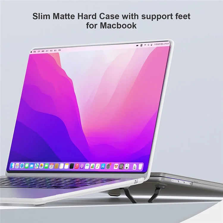 BENWIS MP-SMS For MacBook Air 13 inch (2022) A2681 Case Ultra-Thin Matte Hard Case with Kickstand