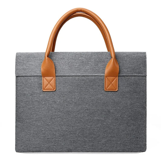 14.5-15.6 inch Large Laptop Carrying Case Oxford Cloth Computer Carrying Bag with PU Handle