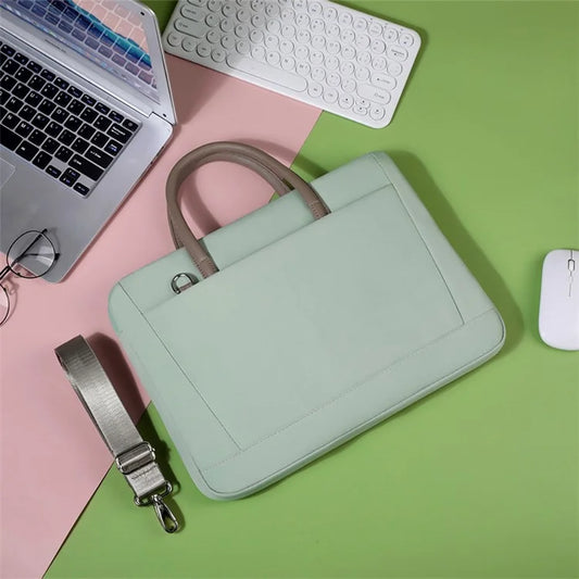14-14.6 Inch Notebook Computer Bag Oxford Cloth Laptop Shoulder Messenger Bag with Soft Liner