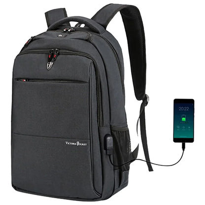 VICTORIATOURIST V906 USB Business Travel Backpack Dual Shoulder 15.6-inch Laptop Bag with USB Port, Upgraded Version