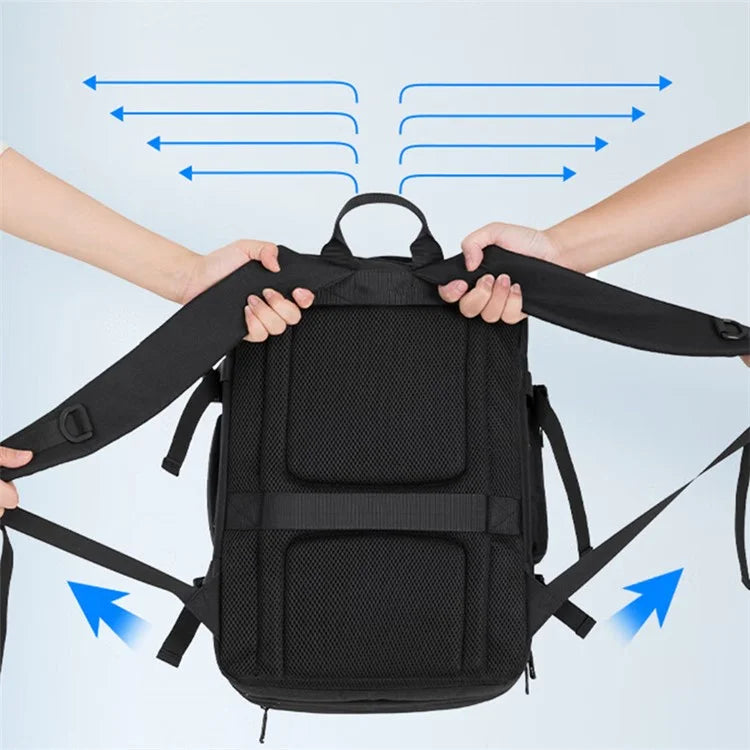 VICTORIATOURIST V9012 17.3-inch Laptop Backpack 39L RPET Men Travel Dual Shoulder Bag