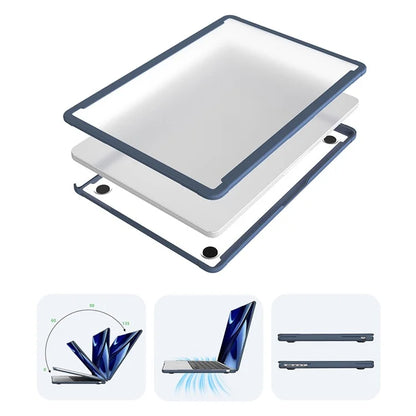 BENWIS MP-SSC For MacBook Air 13 inch (2022) A2681 / (2024) Slim Case PC+TPU Laptop Cover