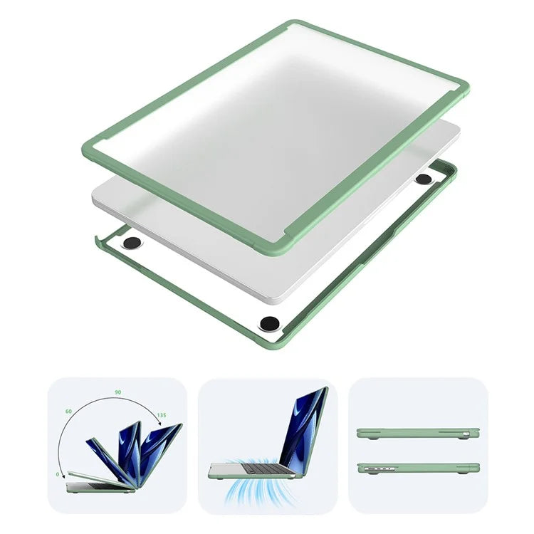 BENWIS MP-SSC For MacBook Air 13 inch (2022) A2681 / (2024) Slim Case PC+TPU Laptop Cover