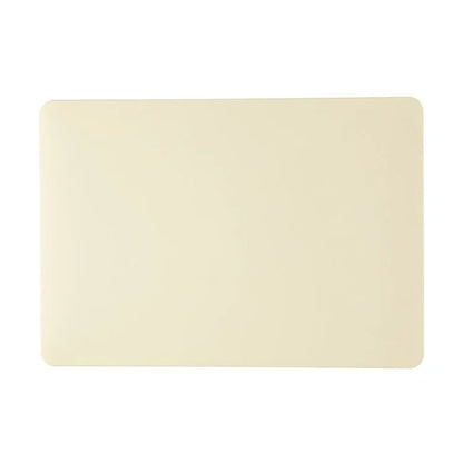 For MacBook Pro 15 inch (2016-2017) A1707 / (2018-2019) A1990 Case Cream Texture Plastic Laptop Shell