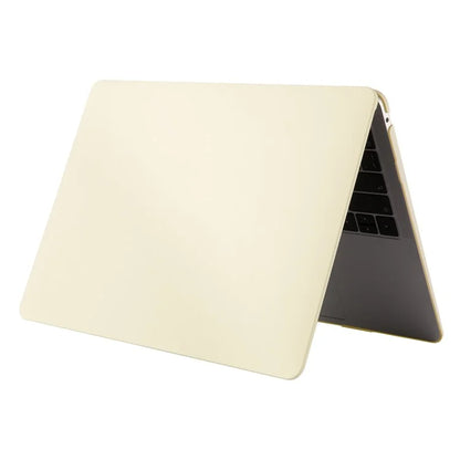 For MacBook Pro 15 inch (2016-2017) A1707 / (2018-2019) A1990 Case Cream Texture Plastic Laptop Shell