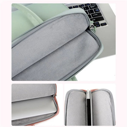 C81-13-13.3 Inch Laptop Case Portable Notebook Bag with Plush Lining  Businees Storage Bag