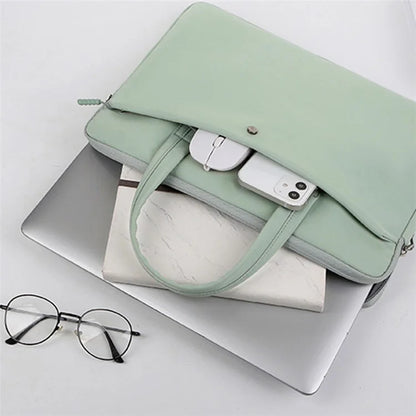 C81-14-14.6 Inch Computer Bag Portable Notebook Bag with Zipper Laptop Accessories Storage Bag
