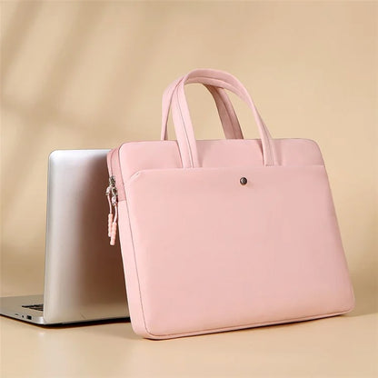 C81-14-14.6 Inch Computer Bag Portable Notebook Bag with Zipper Laptop Accessories Storage Bag