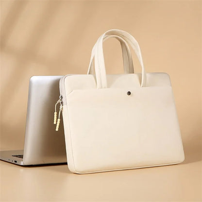 C81-14-14.6 Inch Computer Bag Portable Notebook Bag with Zipper Laptop Accessories Storage Bag