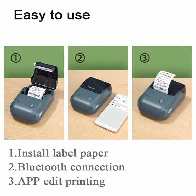NIIMBOT B1 Mini Label Printer 203 DPI Bluetooth Label Maker Machine Thermal Printer