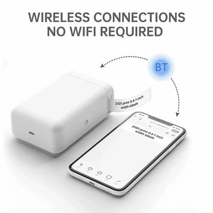 NIIMBOT D101 Portable Mini Label Printer Bluetooth Thermal Printer Inkless Printing Machine