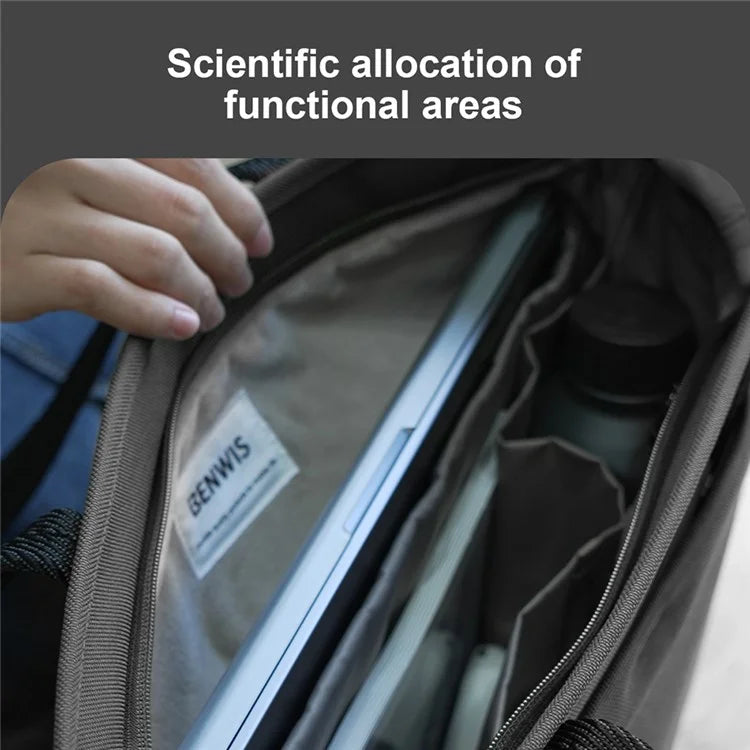BENWIS LT-LHB-1-BK Laptop Tote Bag Nylon 1000D Notebook Shoulder Bag for Work Travel
