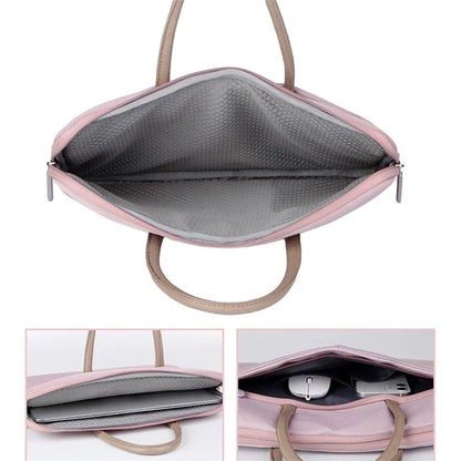 C97 15-15.6 inch Laptop Handbag Waterproof Oxford Cloth Notebook Business Carrying Bag