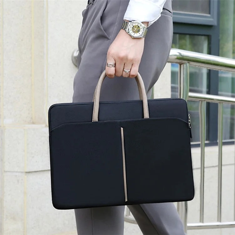 C97 15-15.6 inch Laptop Handbag Waterproof Oxford Cloth Notebook Business Carrying Bag