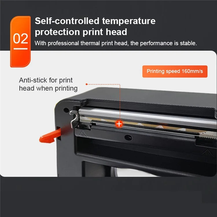 ZJ-9250 USB+Bluetooth Thermal Shipping Label Printer for Small Business
