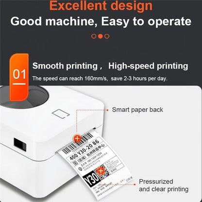 ZJ-9250 USB+Bluetooth Thermal Shipping Label Printer for Small Business