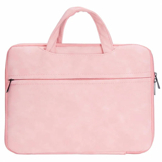 14.1-15.4 Inch Laptop Storage Bag PU Leather Notebook Carrying Handbag
