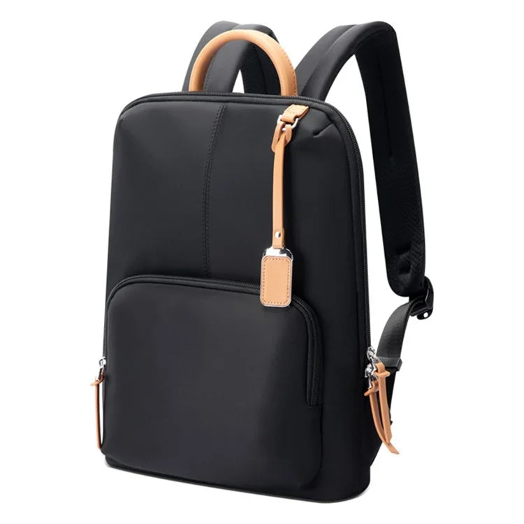 BOPAI 14-inch Laptop Waterproof Backpack Nylon Polyester Business Commute Notebook Shoulder Bag
